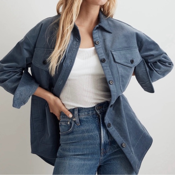 Madewell Corduroy Twill Oversized Shirt
Jacket Teapot Blue - Picture 2 of 8